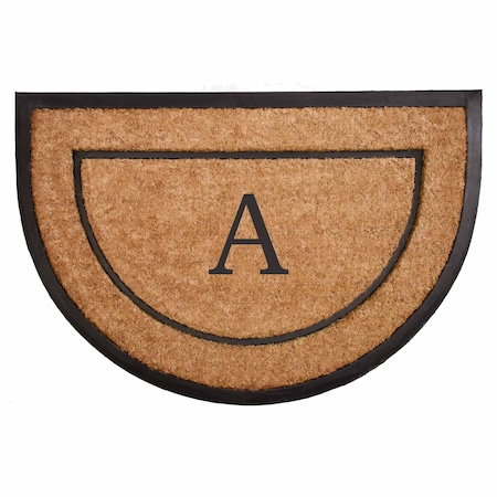 Calloway Mills Monogram Door Mat, Black, Natural, 24 in W x 36 in L 106572436A